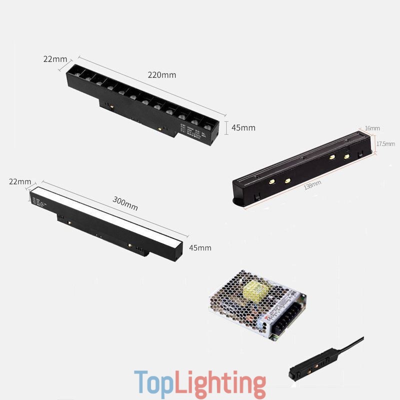 Magnetic Track Light Recessed Spotlight Decorative Light 3M 36V