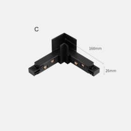 Magnetic Track Lighting Accessories Recessed Track Rail Corner Connection