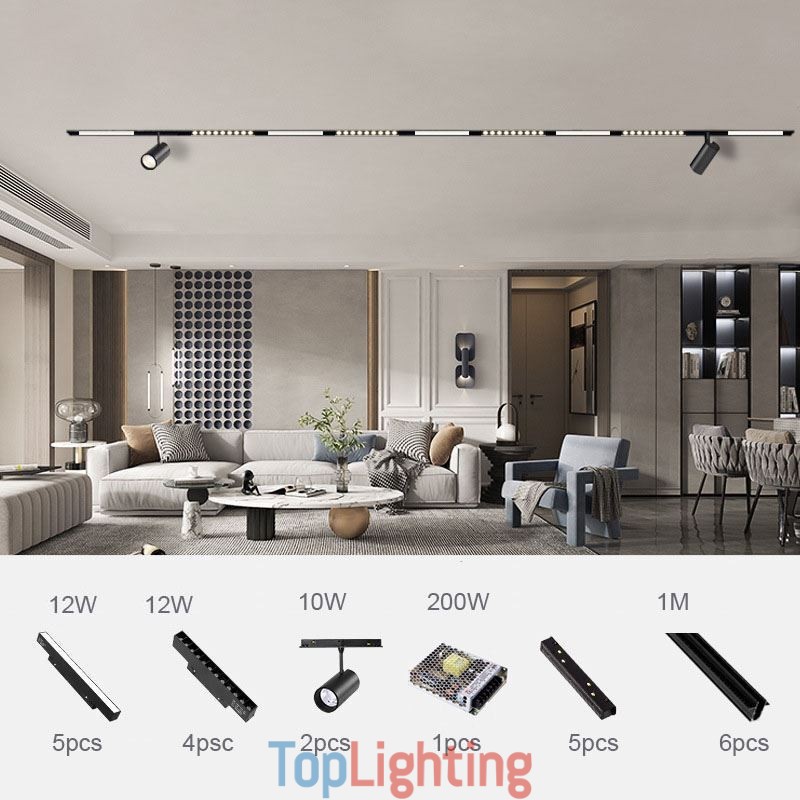Recessed Spotlight Magnetic Track Light Decorative Light 6M 36V