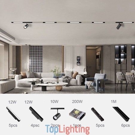 Recessed Spotlight Magnetic Track Light Decorative Light 6M 36V Recessed Spotlight Magnetic Track Light Decorative Light 6M 36V