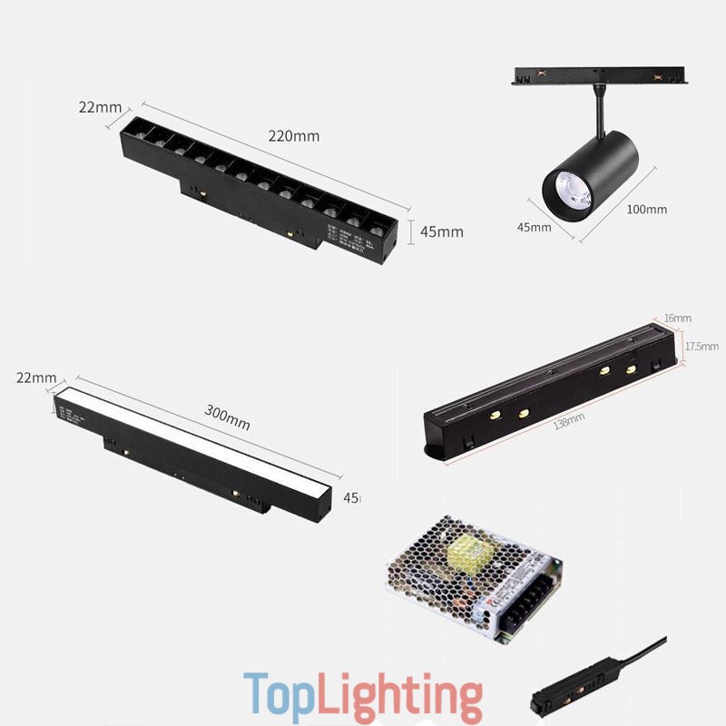 Recessed Spotlight Magnetic Track Light Decorative Light 6M 36V