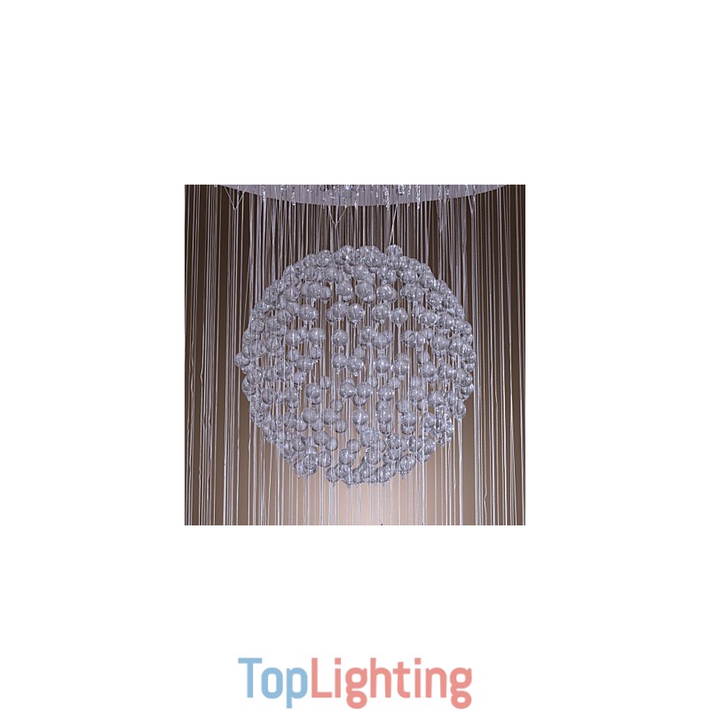 Modern Contemporary Crystal Chrome Chandelier Flush Mount