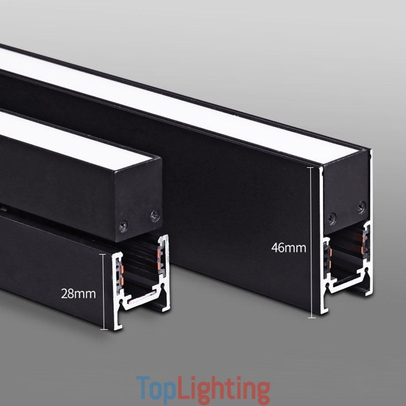 Recessed Track Lighting Rails Magnetic Aluminum Track Surface Profile Ultra Thin Track Light Strip 100cm