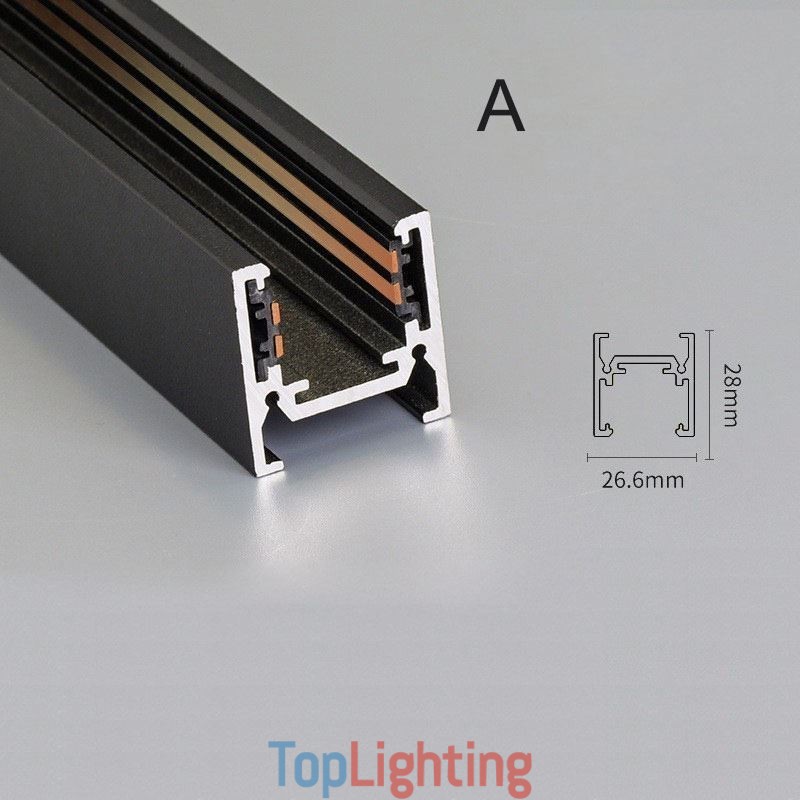 Recessed Track Lighting Rails Magnetic Aluminum Track Surface Profile Ultra Thin Track Light Strip 100cm
