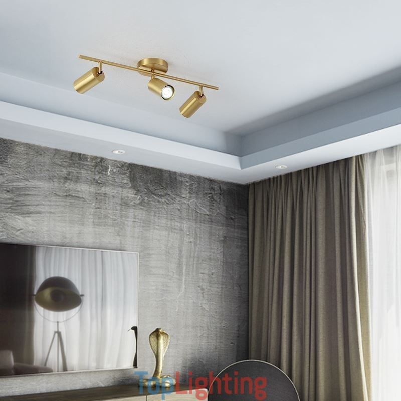 Nordic Brass Flush Mount Ceiling Light