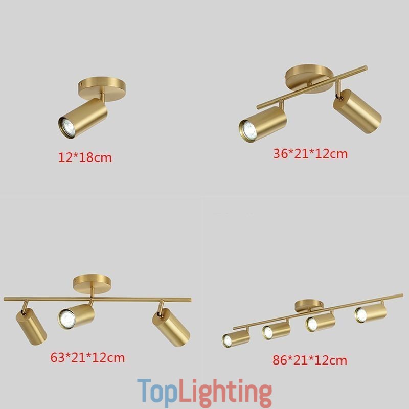 Nordic Brass Flush Mount Ceiling Light