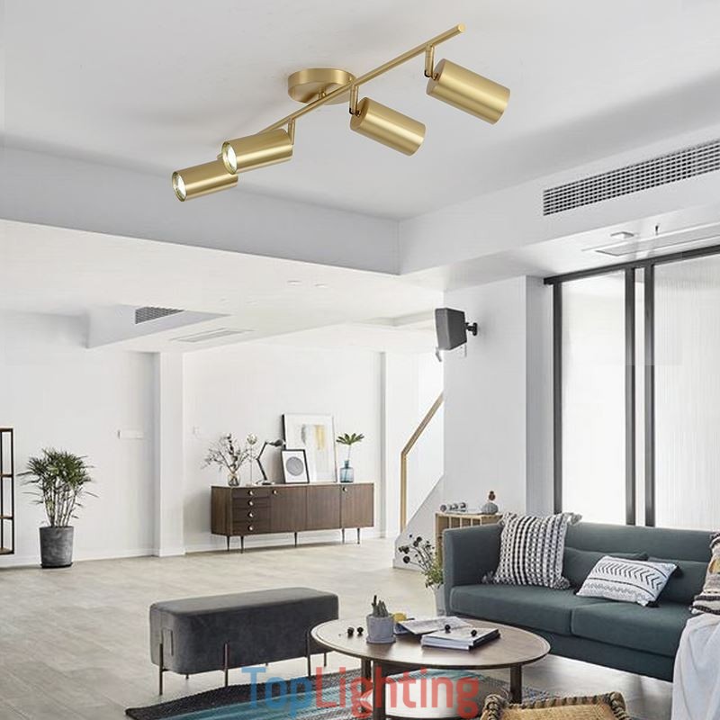 Nordic Brass Flush Mount Ceiling Light