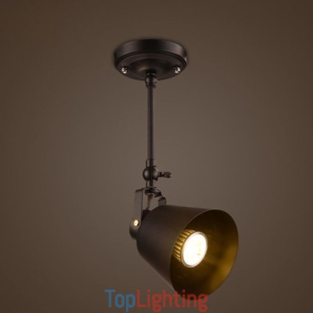 Rustic Iron Spotlight Countryside Vintage Ceiling Light Rustic Iron Spotlight Countryside Vintage Ceiling Light
