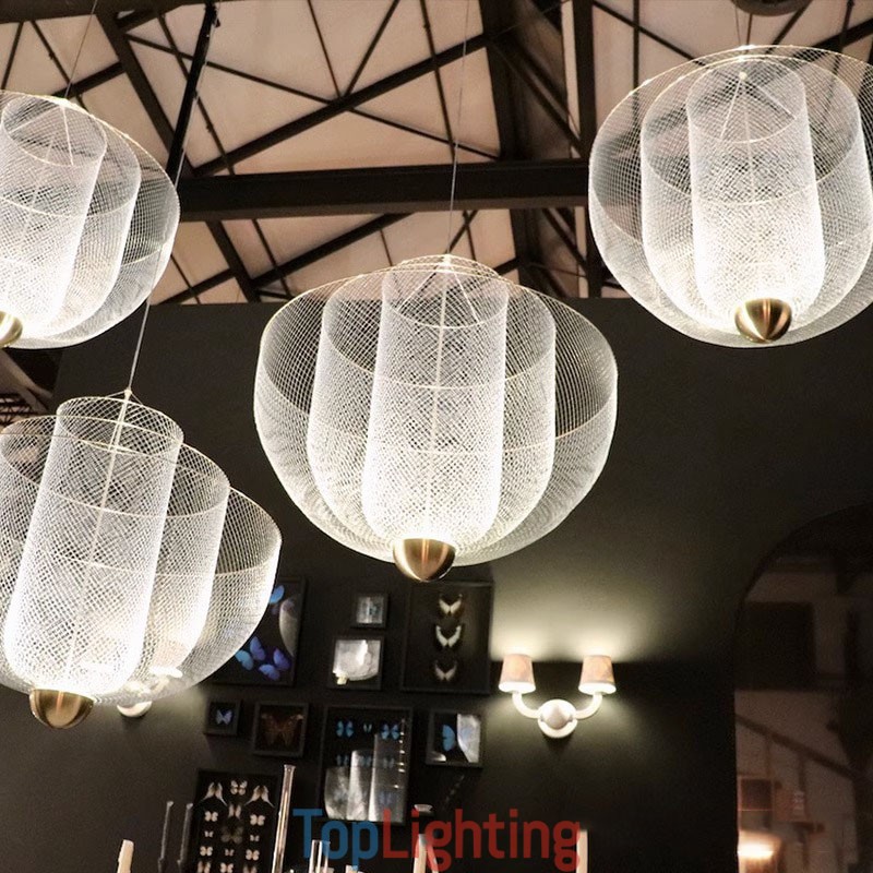 Nordic Grid Designer Creative and Unique Shape Art Decorative Pendant Light