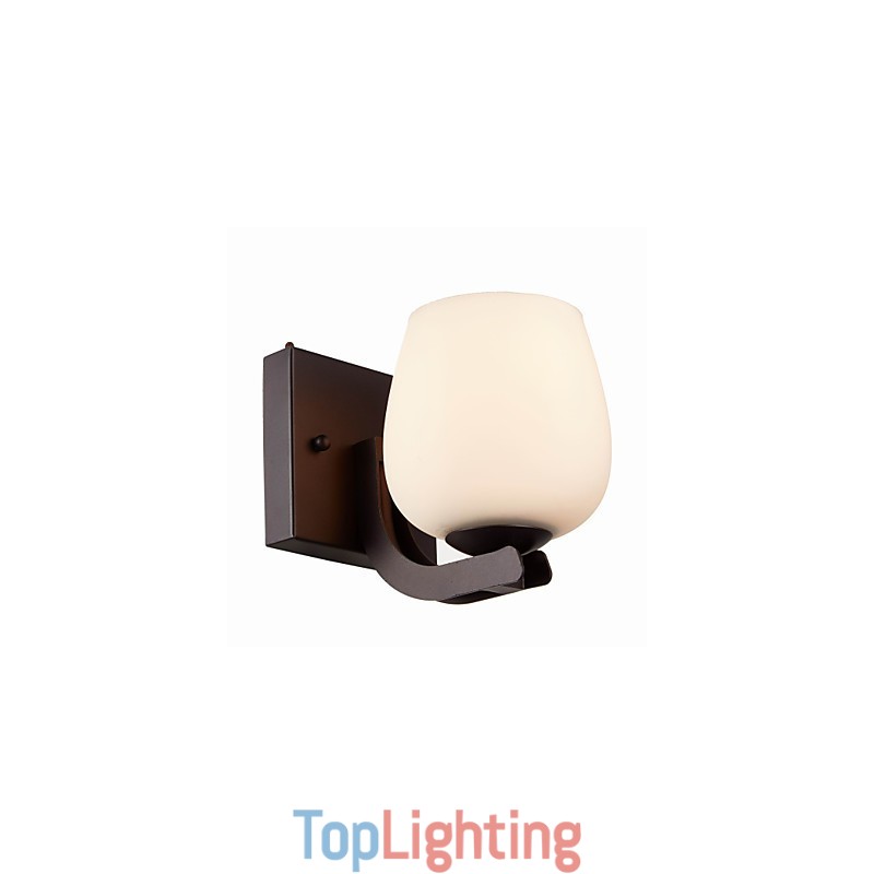 Iron Wall Lamp with Glass Shade Classic Modern Lighting Wall Sconces