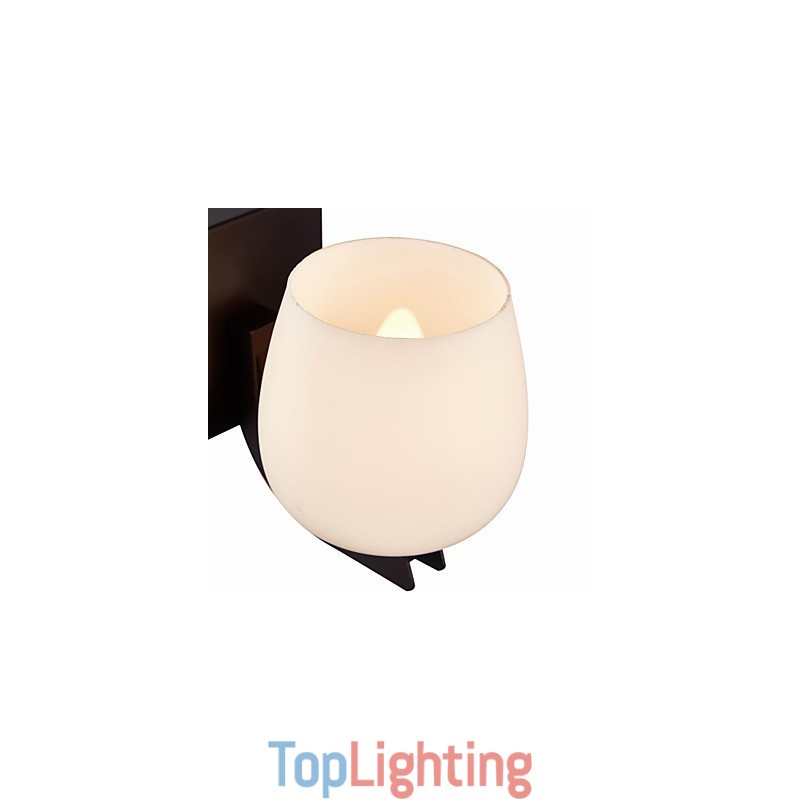 Iron Wall Lamp with Glass Shade Classic Modern Lighting Wall Sconces