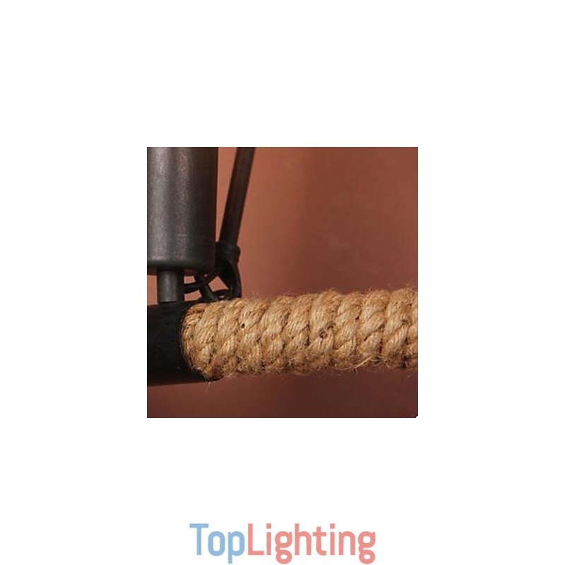 Contracted Balcony Stair Lamp Semicircle Hemp Rope Wall Lamp