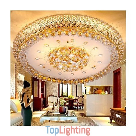 Round Crystal Absorb Dome Light Ceiling Lamp Diameter 80CM Contains 15 Bulbs Round Crystal Absorb Dome Light Ceiling Lamp Diameter 80CM Contains 15 Bulbs