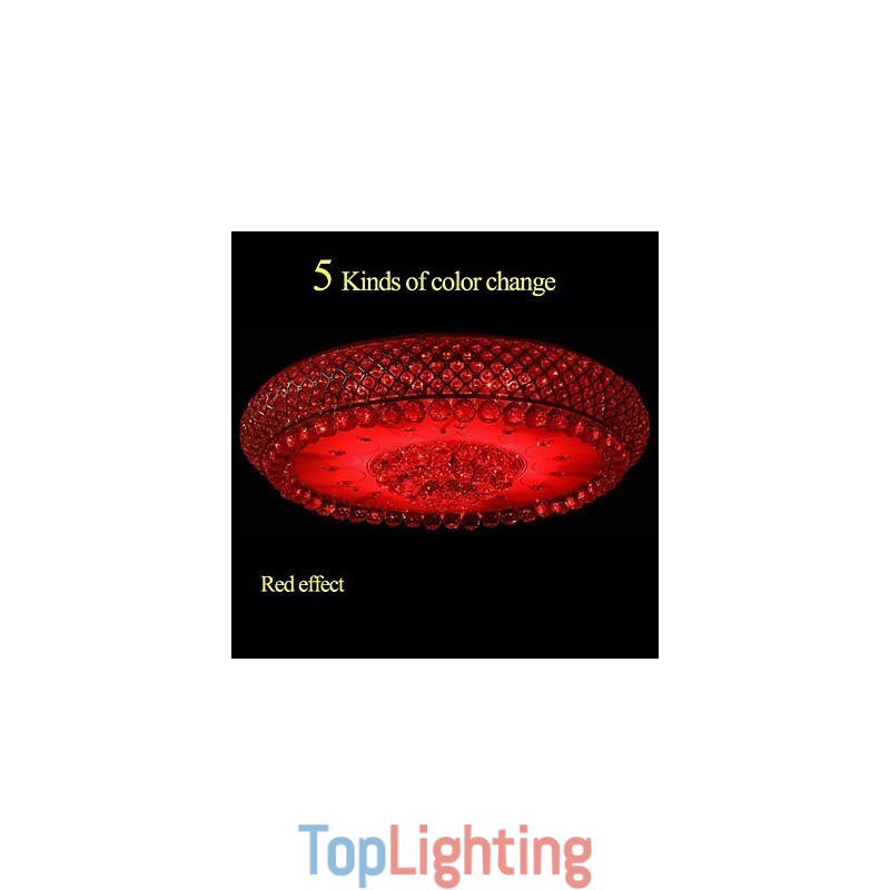 Round Crystal Absorb Dome Light Ceiling Lamp Diameter 80CM Contains 15 Bulbs