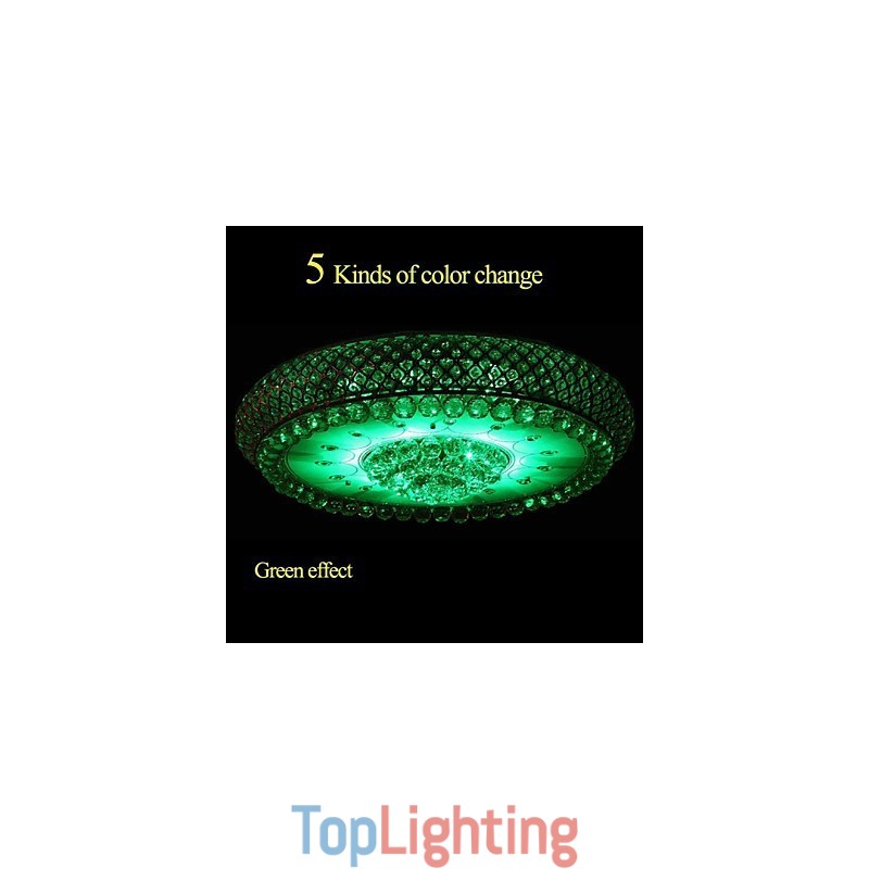 Round Crystal Absorb Dome Light Ceiling Lamp Diameter 80CM Contains 15 Bulbs