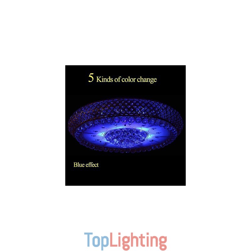 Round Crystal Absorb Dome Light Ceiling Lamp Diameter 80CM Contains 15 Bulbs