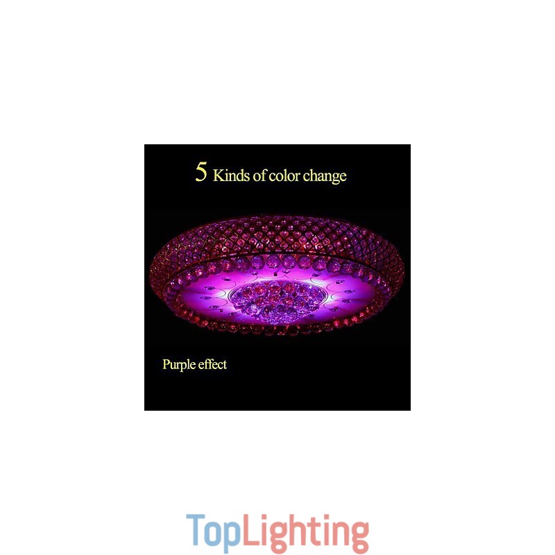 Round Crystal Absorb Dome Light Ceiling Lamp Diameter 80CM Contains 15 Bulbs