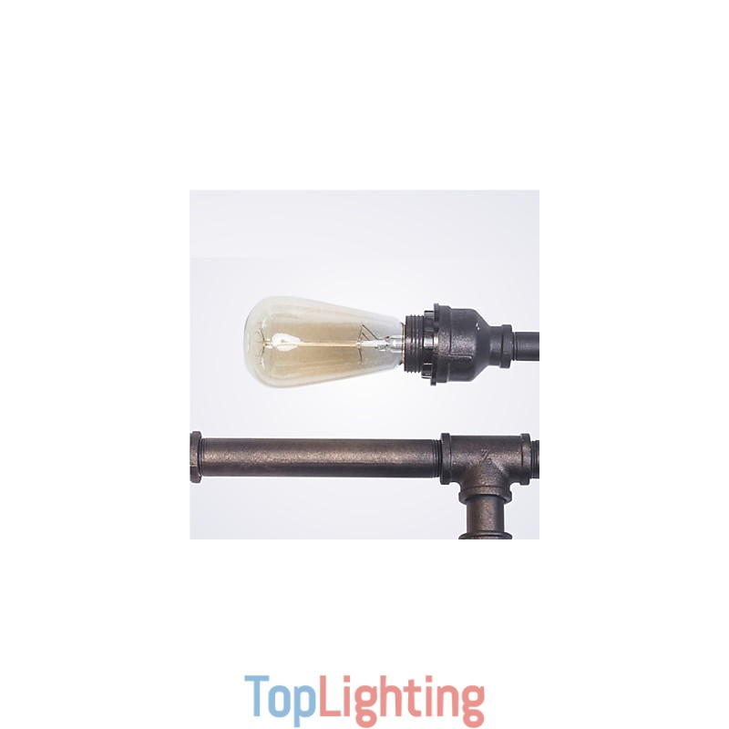 Vintage Industrial Wall Lamp Bathroom Kitchen Dinning Pipe Edison Light Luxury Dining Bar Sconces Lamparas FJ DB2 014A0
