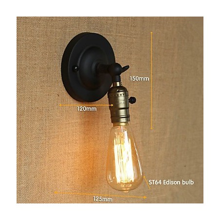 Edison Light Bulb Aisle Retro Minimalist Bedside Aisle Cafe Terrace Channel Mini Wall Sconce Edison Light Bulb Aisle Retro Minimalist Bedside Aisle Cafe Terrace Channel Mini Wall Sconce