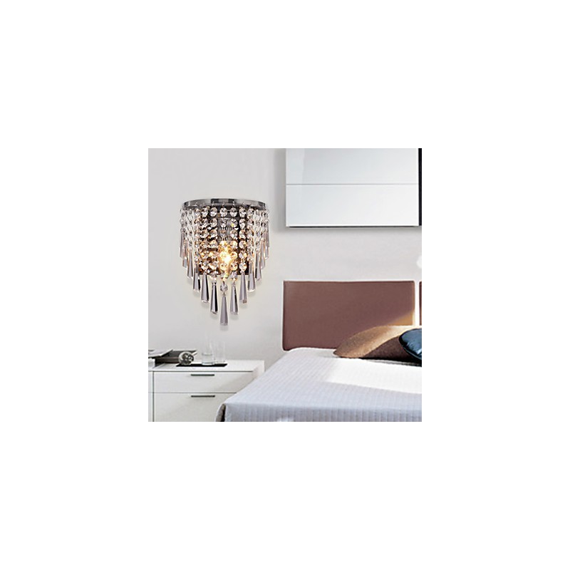 Semi Circular Wall light in Crystal Feature