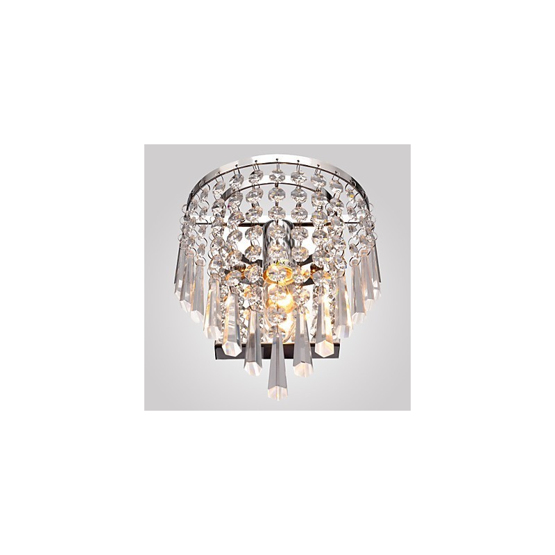 Semi Circular Wall light in Crystal Feature