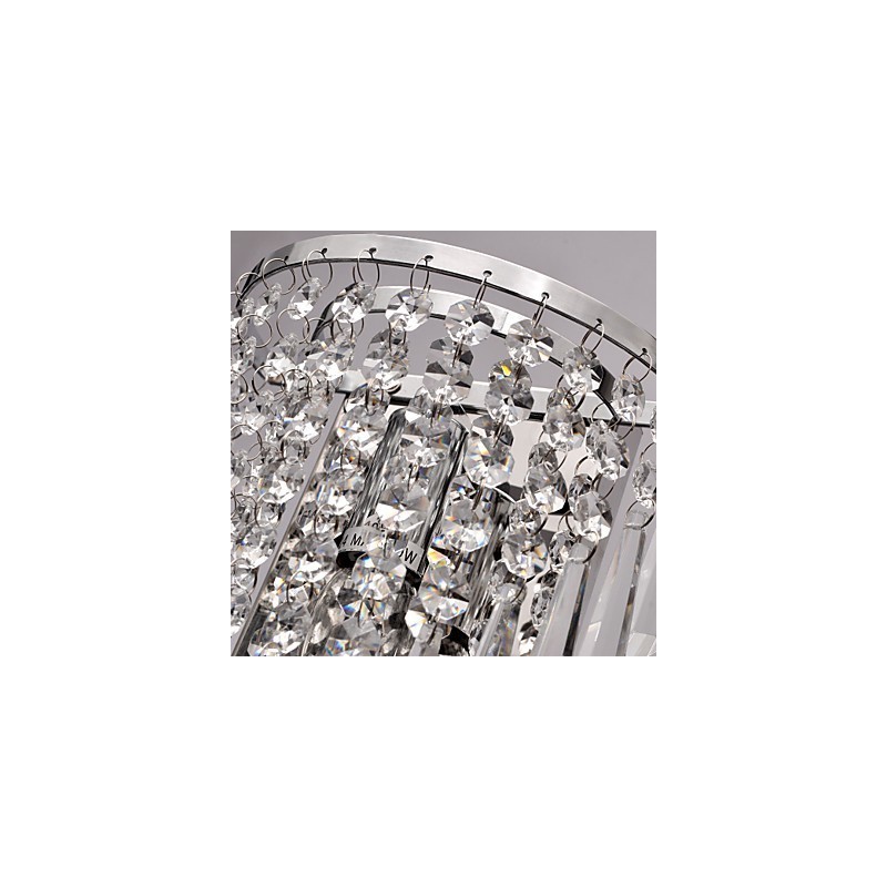Semi Circular Wall light in Crystal Feature