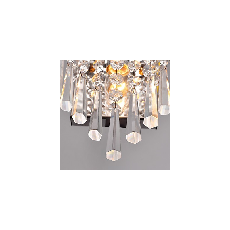 Semi Circular Wall light in Crystal Feature