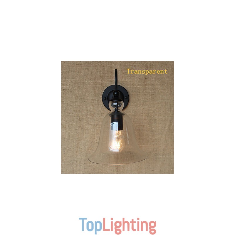 American Rural Countryside Pastoral Minimalist Living Room Hallway Decorated Glass Wall Sconce