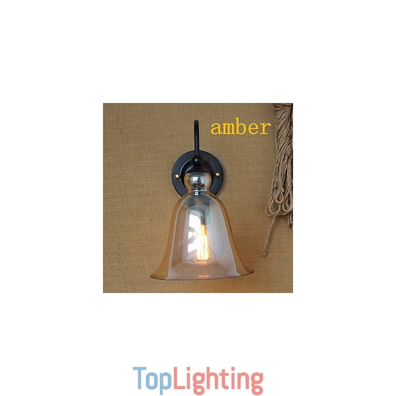 American Rural Countryside Pastoral Minimalist Living Room Hallway Decorated Glass Wall Sconce