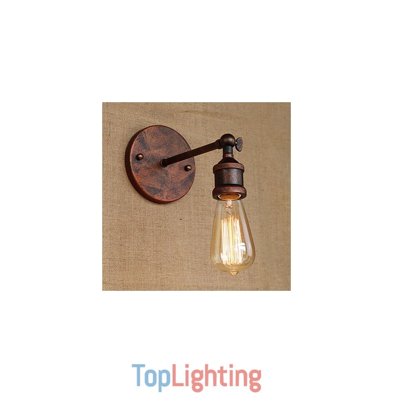 American Bar Cafe Restaurant Bedside Minimalist Aisle Ferruginous Iron Wall Sconce