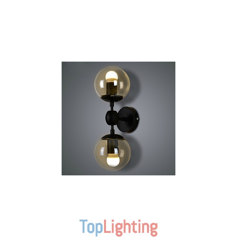 Wall Sconces Glass ball Rustic Lodge Metal