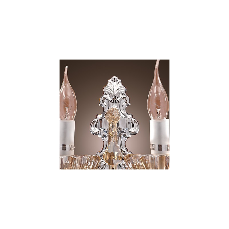 Elegant Crystal Wall Light with 2 Lights