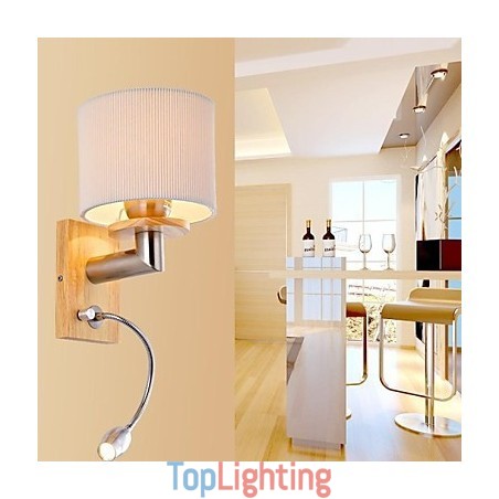 Wall Lamp One Light with Reading Light Wall Lamp One Light with Reading Light