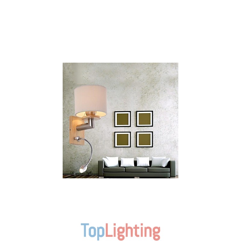 Wall Lamp One Light with Reading Light