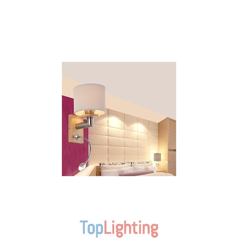 Wall Lamp One Light with Reading Light