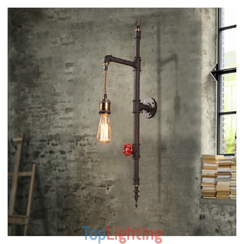 The Pipe Wall Of Rural Creative Retro Rocket Wall Lamp