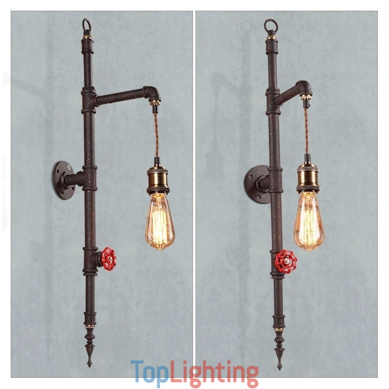 The Pipe Wall Of Rural Creative Retro Rocket Wall Lamp
