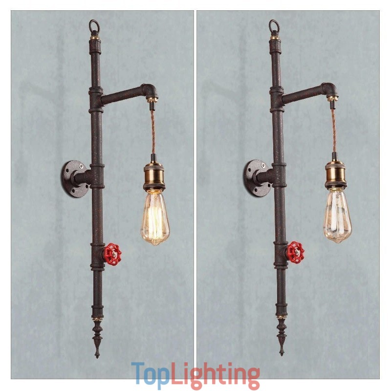 The Pipe Wall Of Rural Creative Retro Rocket Wall Lamp