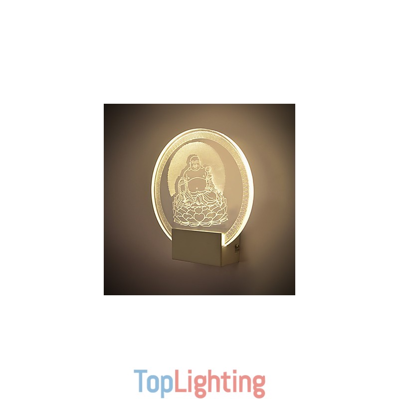 Acrylic Wall Lamp PVC Lamp Light Chip Modern Contemporary Metal