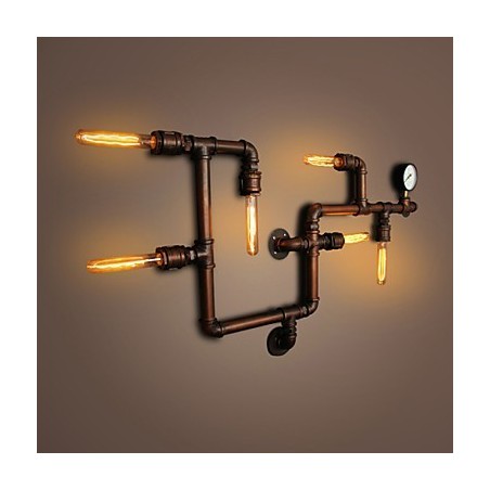 Wall Lamp Wall Sconces 6 Lights Bronze Finsh Industrial Style Rustic Lodge Metal Wall Lamp Wall Sconces 6 Lights Bronze Finsh Industrial Style Rustic Lodge Metal