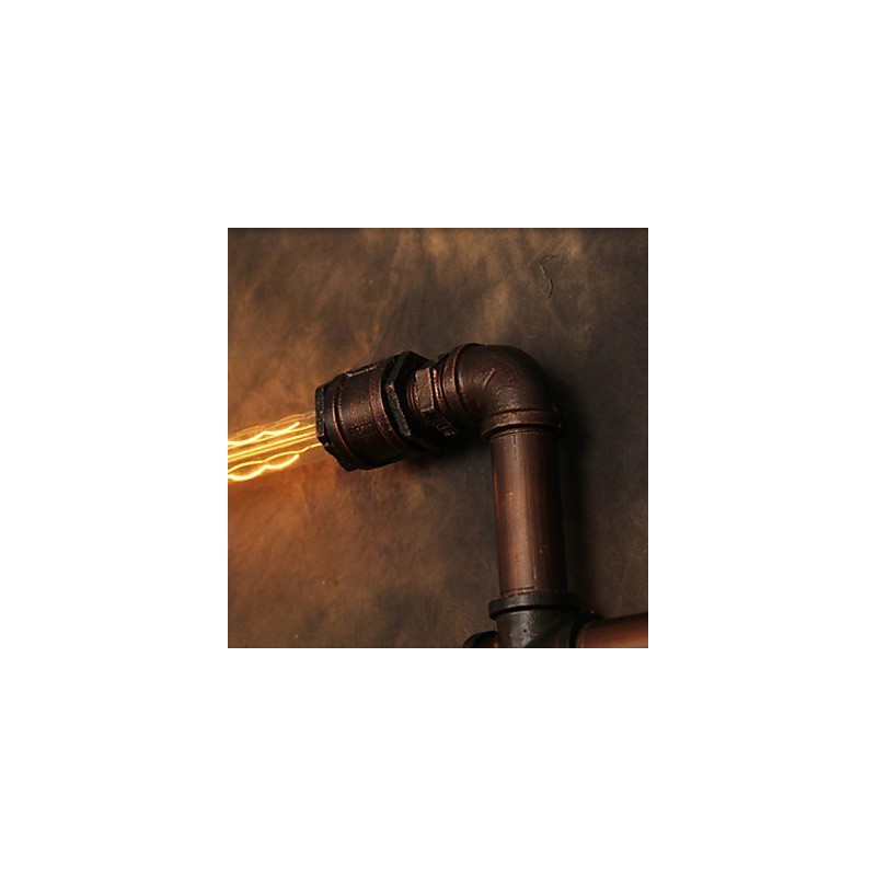 Wall Lamp Wall Sconces 6 Lights Bronze Finsh Industrial Style Rustic Lodge Metal