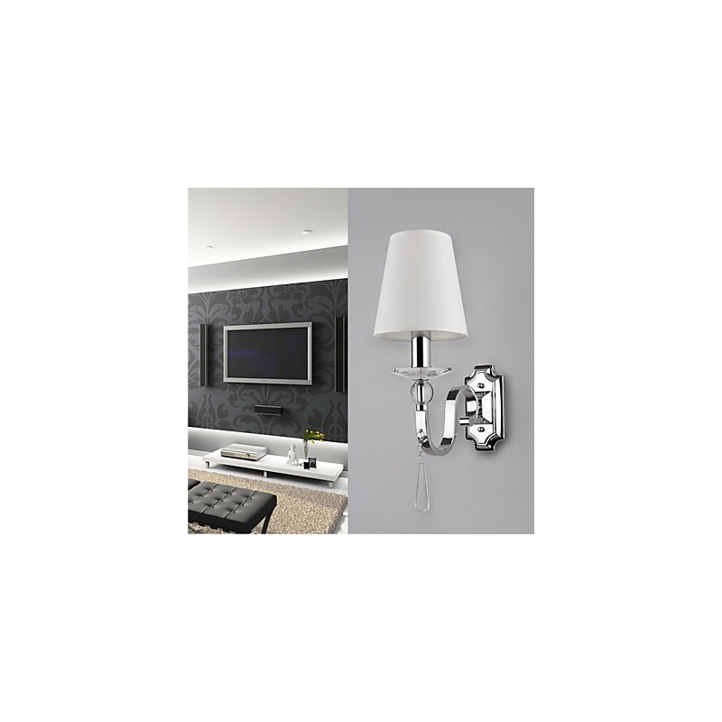 Warm White Wall Light with Crystal Drops