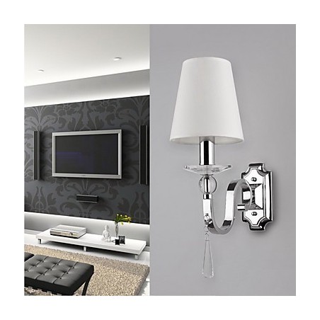 Warm White Wall Light with Crystal Drops Warm White Wall Light with Crystal Drops