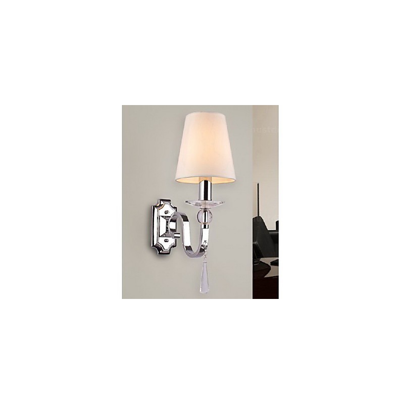 Warm White Wall Light with Crystal Drops
