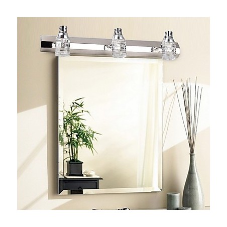 Modern Wall Light with Glass Bubble Shade Mirror Front Style Modern Wall Light with Glass Bubble Shade Mirror Front Style