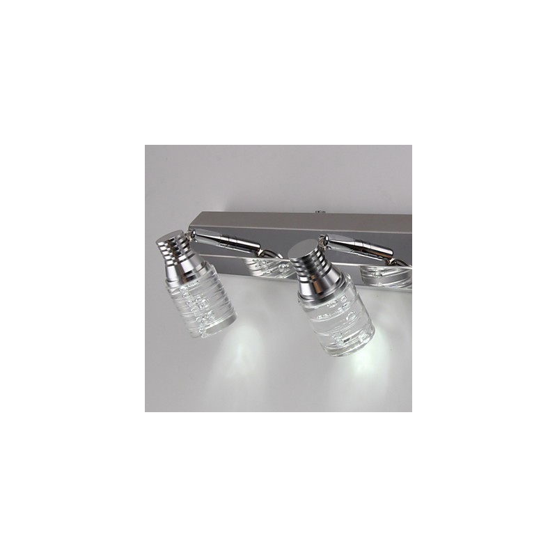 Modern Wall Light with Glass Bubble Shade Mirror Front Style