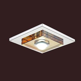 Amber Crystal Ceiling light 1 light Flush Mounted