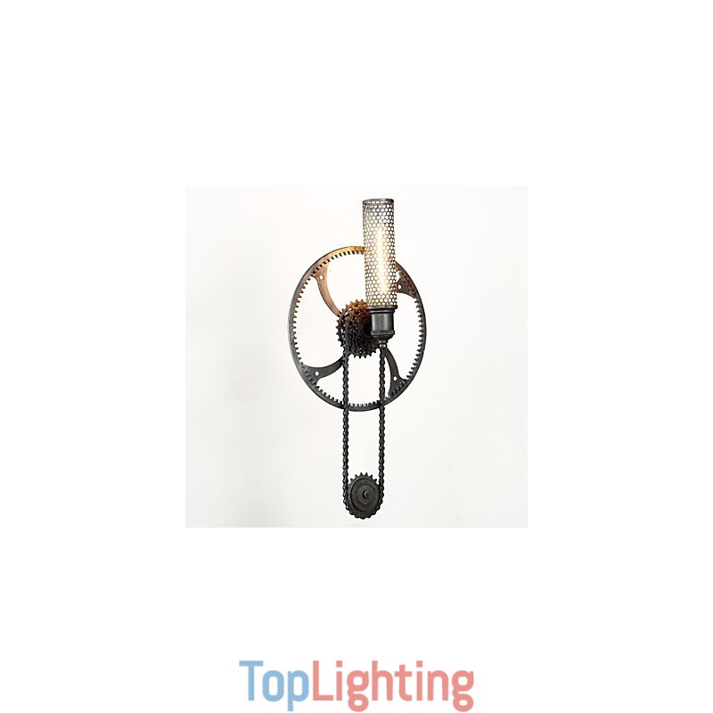 Grand Mercure Mount wall lamp Loft Steampunk Nordic American Warehouse Retro Industrial Gear Wall Lamp