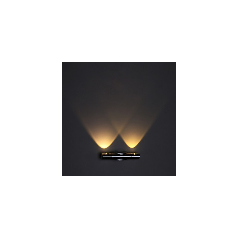 Modern Wall Light with Scattering Light Sci fi Design