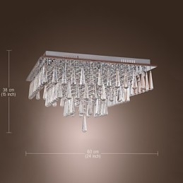 Modern Contemporary Crystal Others Flush Mount